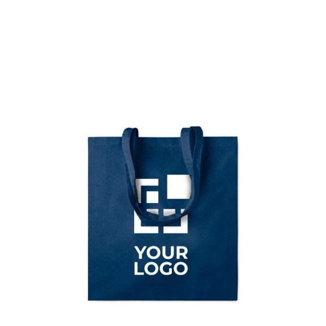 Borsa a soffietto colorata in cotone  vista area di stampa