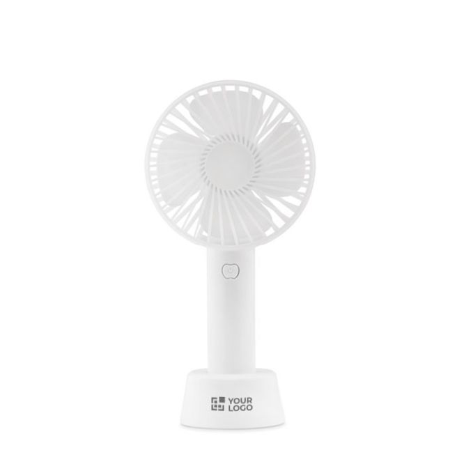 Ventilatore da tavolo promozionale color bianco