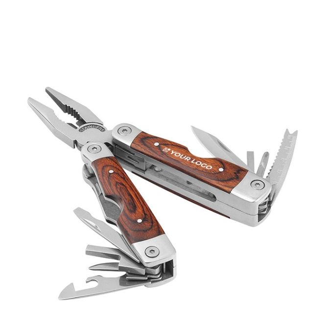 Mini set di attrezzi multifunzione colore legno scuro