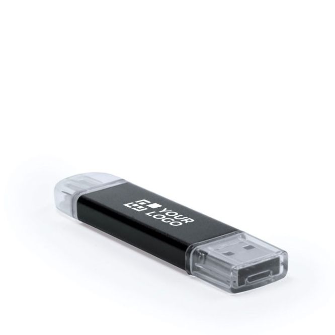Pendrive promozionale con multi connettore vista area di stampa