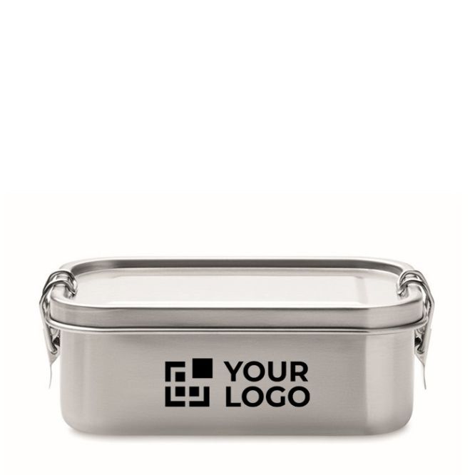 Lunchbox personalizzabile in acciaio vista area di stampa