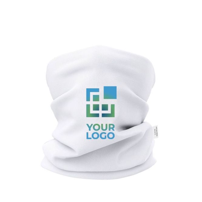 Scaldacollo personalizzabile con logo vista area di stampa
