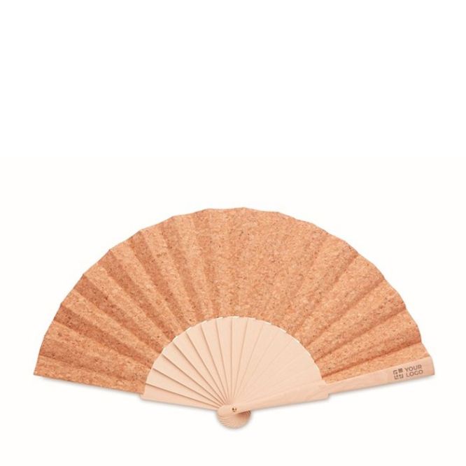 Ventagli da personalizzare con logo color beige