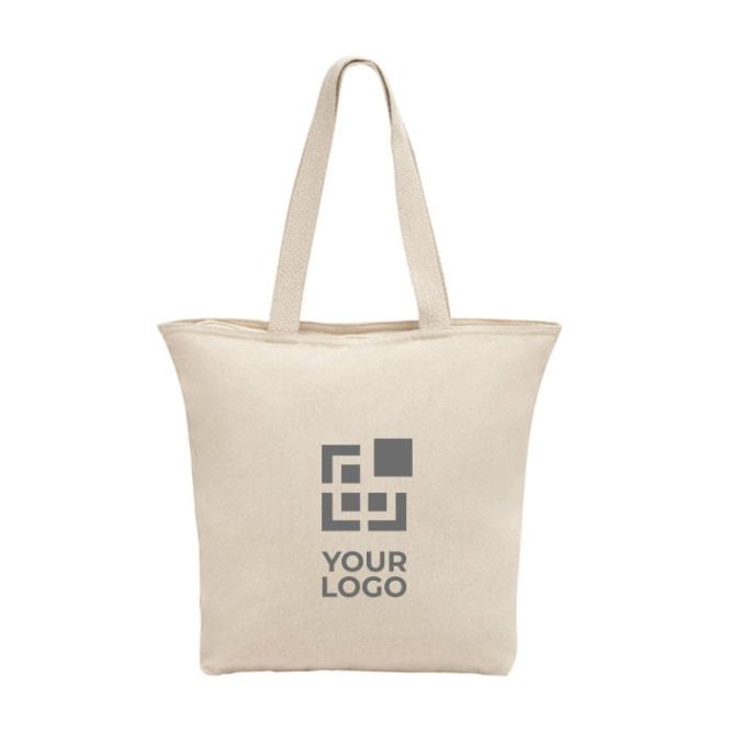 Shopper con logo da 280 g/m² vista area di stampa