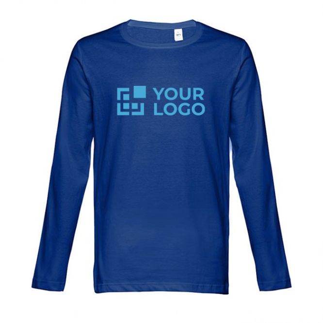Maglie personalizzate con maniche lunghe vista area di stampa