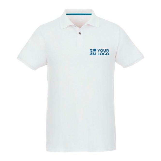 T shirt con logo ecologiche vista area di stampa