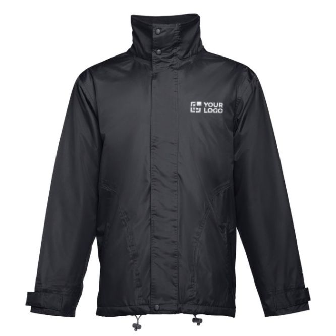 Parka personalizzati waterproof vista area di stampa