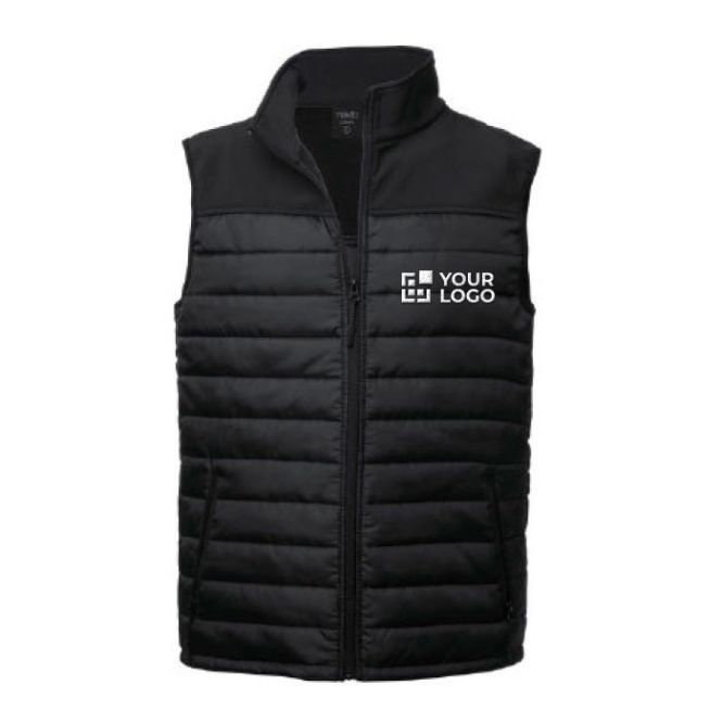 Gilet personalizzati con logo aziendale vista area di stampa