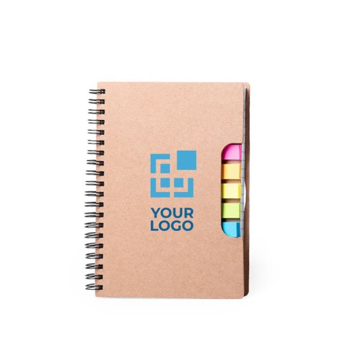 Piccolo block notes con segnapagina colore beige