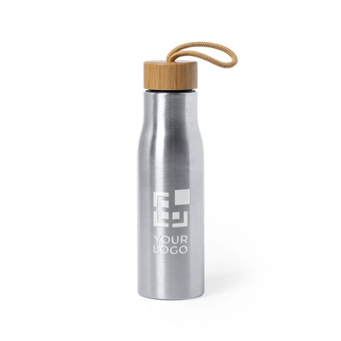Borracce acciaio inox personalizzate colore argento