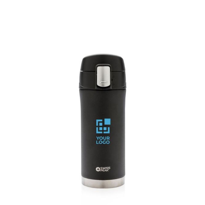 Thermos promozionali in acciaio colore nero