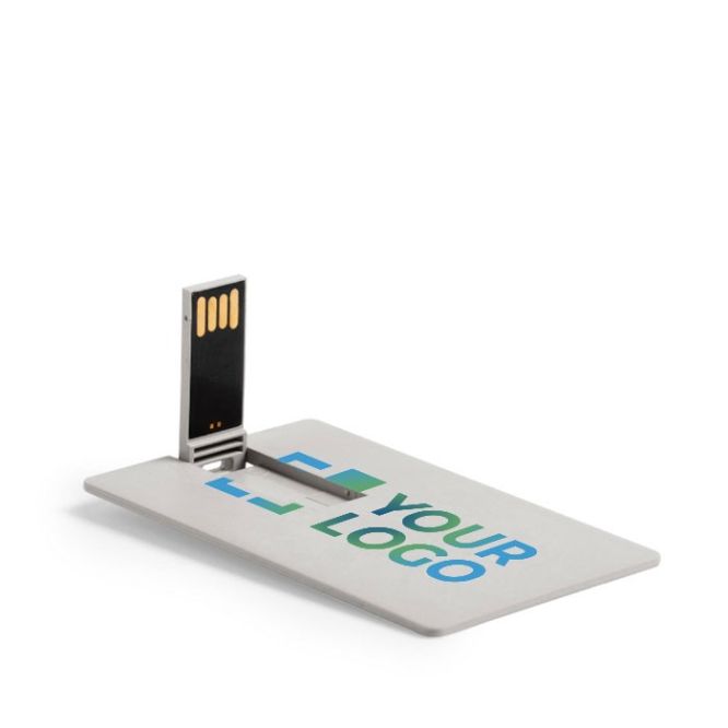 Usb promozionali in paglia di grano vista area di stampa