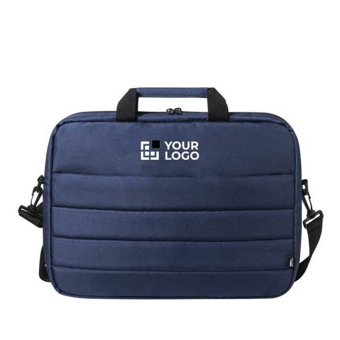 Borse porta pc personalizzate in RPET vista area di stampa