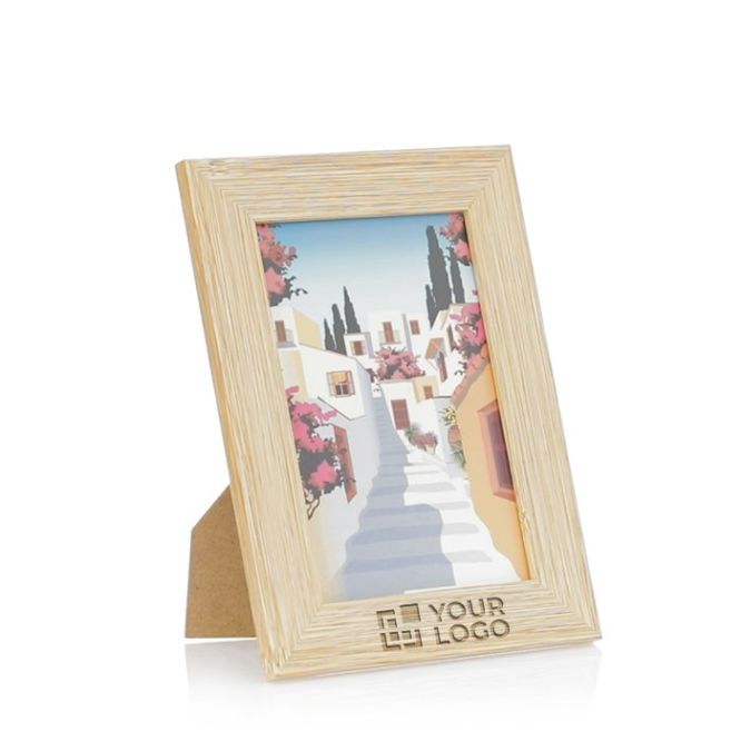 Porta foto personalizzabile in legno vista principale