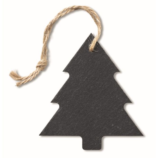 Addobbo natalizio a forma di albero di Natale color nero