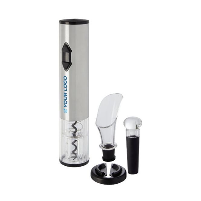 Kit promozionale di accessori per il vino vista area di stampa