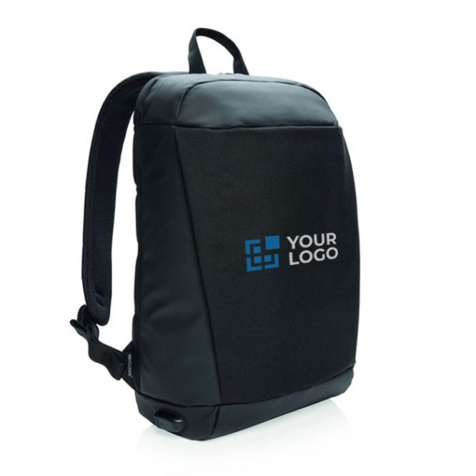 Zaini sicuri con RFID e attacco USB vista area di stampa