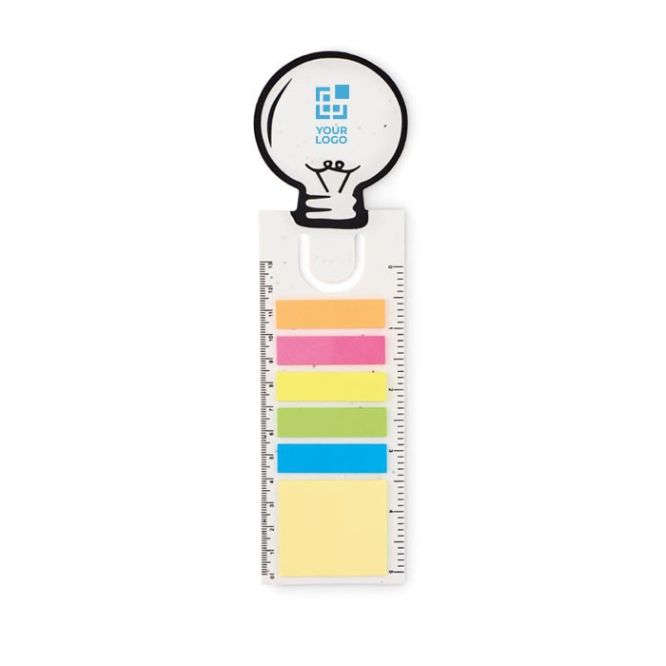 Segnalibro con righello e post-it