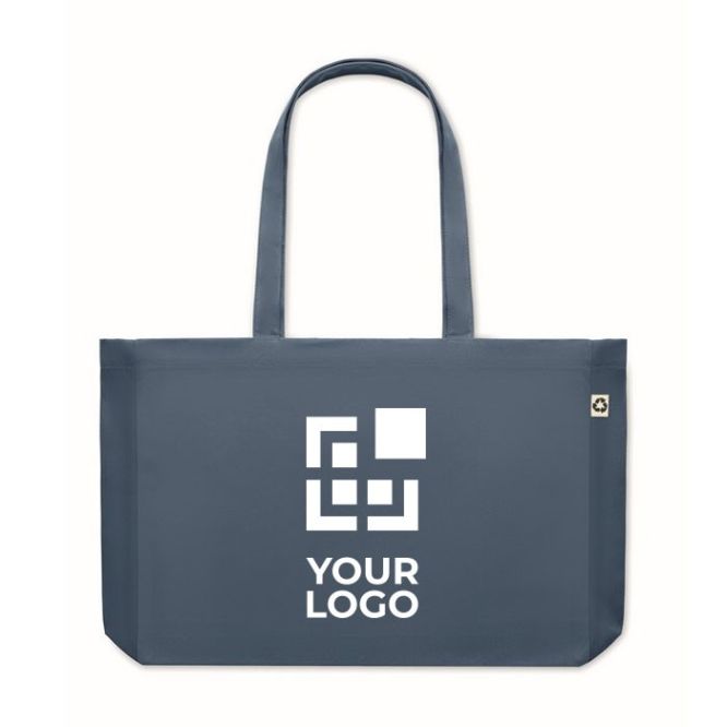 Borsa in tela riciclata da 280 gr/m² vista area di stampa