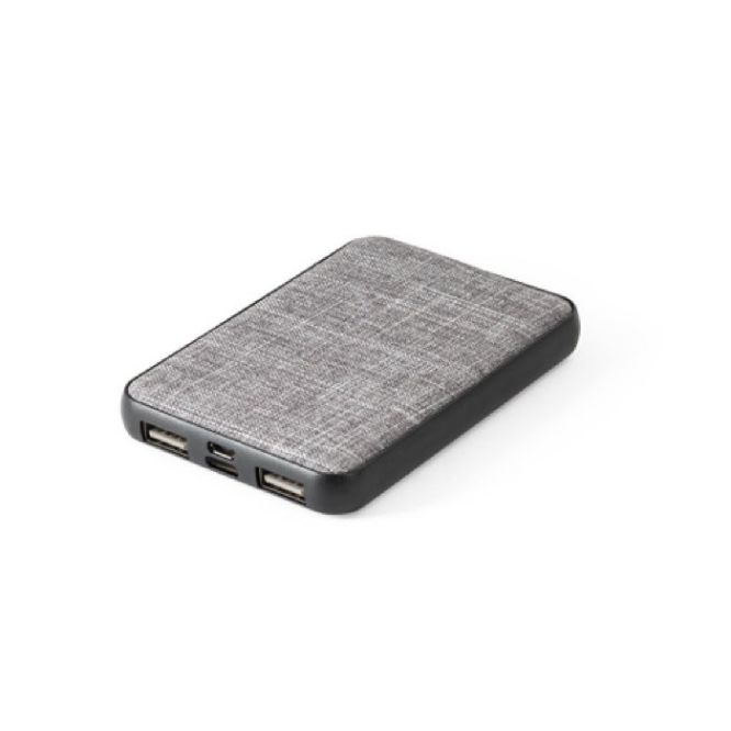 Ecologica batteria esterna con logo color grigio