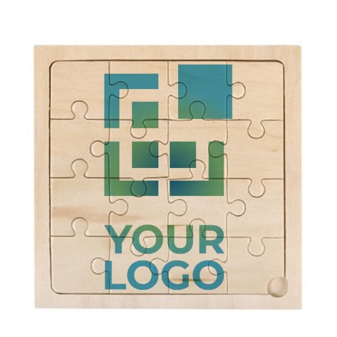 puzzle personalizzati in legno color legno