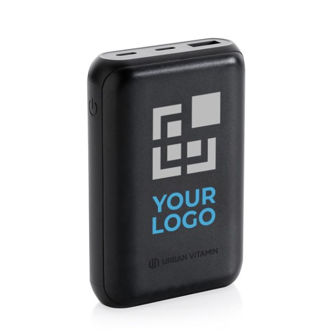 Powerbank Urban Vitamin da 10.000mAh vista area di stampa