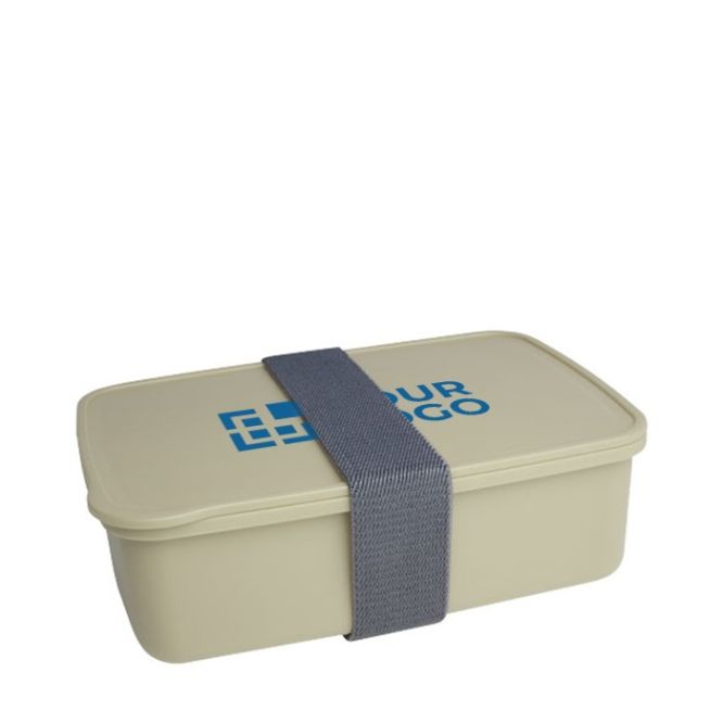 Porta pranzo ecologico con logo vista area di stampa