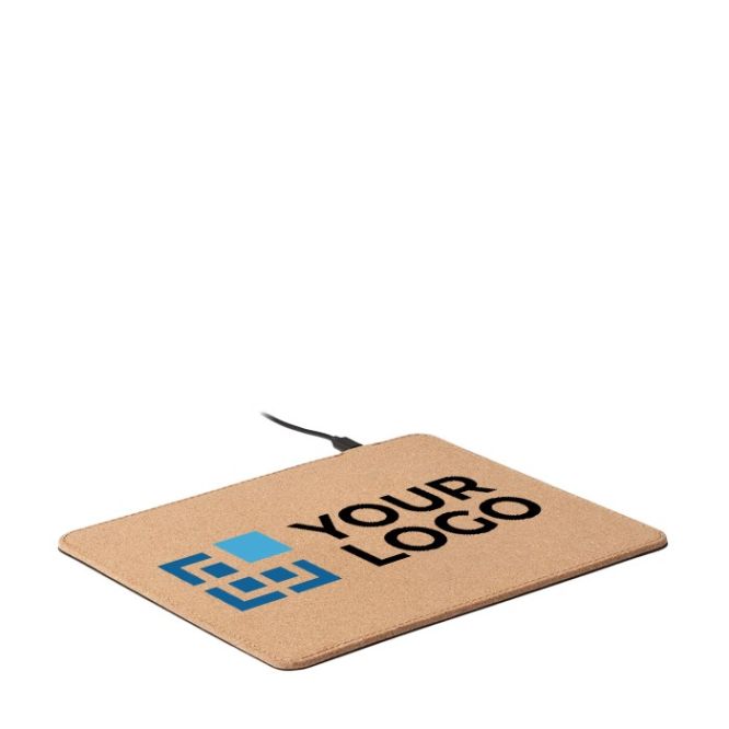 Mouse pad personalizzati in sughero vista area di stampa
