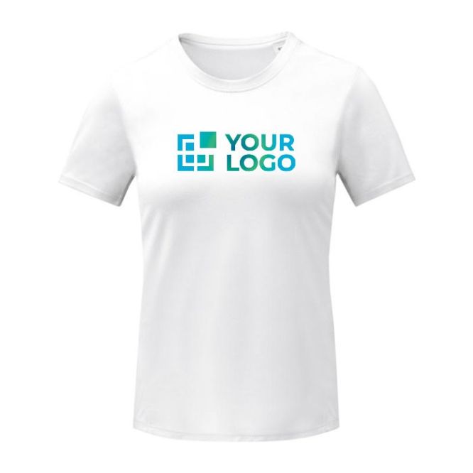 T-shirt personalizzate cool fit da 105 g/m² vista area di stampa