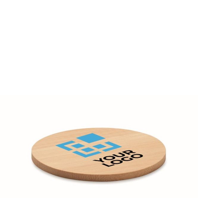Sottobicchieri in legno personalizzati rotondi