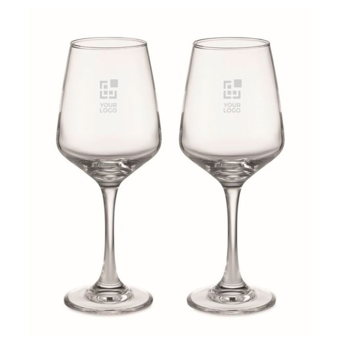 Coppia di calici da vino personalizzati