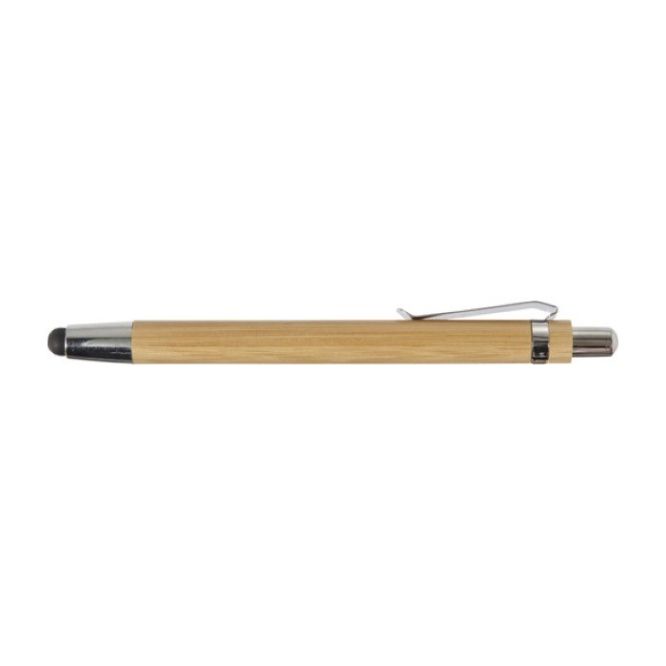 Penne touch promozionali in bambù color legno seconda vista