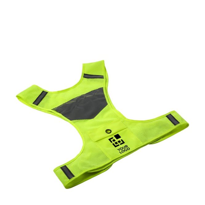 Gilet alta visibilità con 3 lucine
