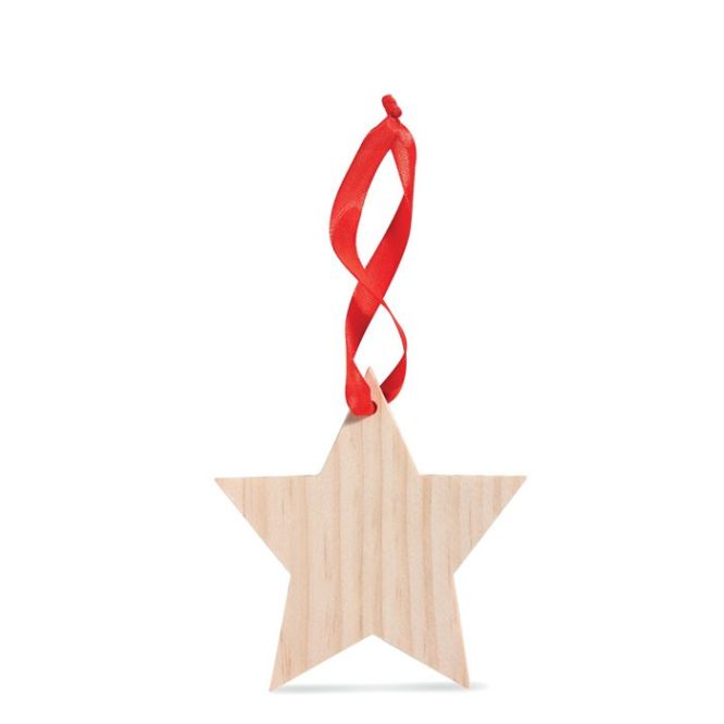Addobbo a forma di stella con logo