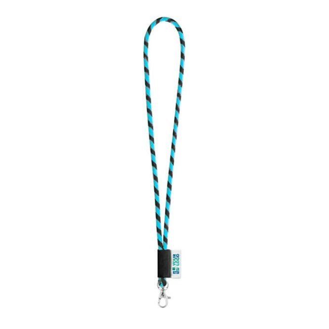 Lanyard tubolare che si consegnano rapidamente vista area di stampa