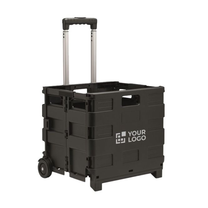 Contenitore pieghevole con ruote e carico max di 25 kg color nero