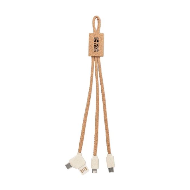 Cavetto multi connessione in sughero e metallo