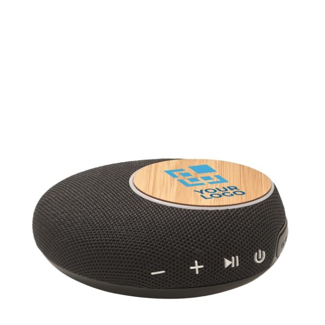 Altavoce wireless 5.0 in ABS e dettaglio in bambù