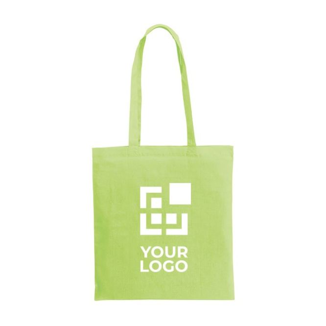 Borsa di cotone riciclato e RPET da 180 g/m² vista area di stampa
