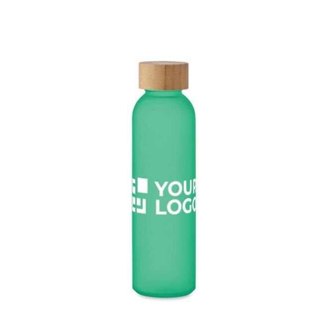 Borraccia in vetro con finitura smerigliata da 500ml Crystal Resistant vista area di stampa