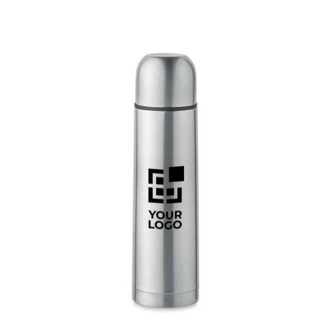 Thermos a doppia parete in acciaio inossidabile riciclato da 500 ml vista area di stampa