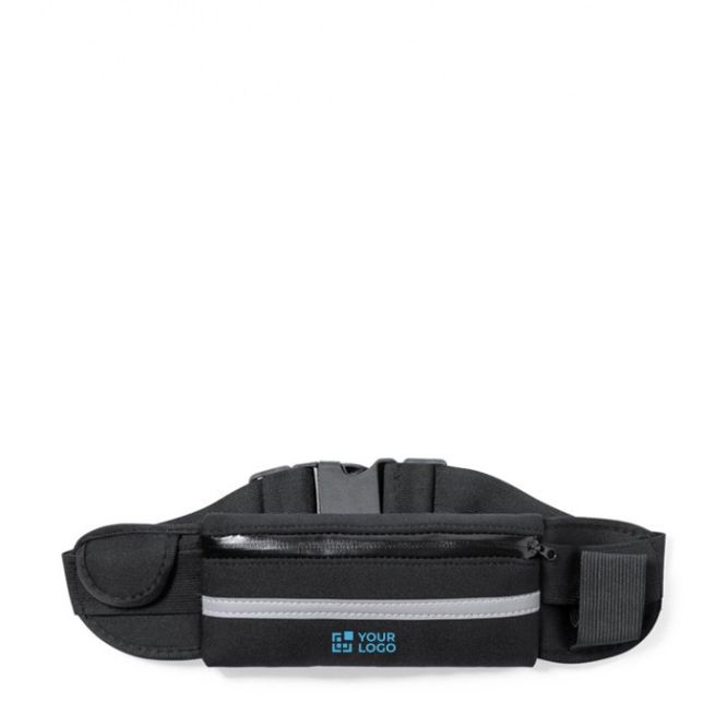 Marsupio sportivo in neoprene con striscia riflettente