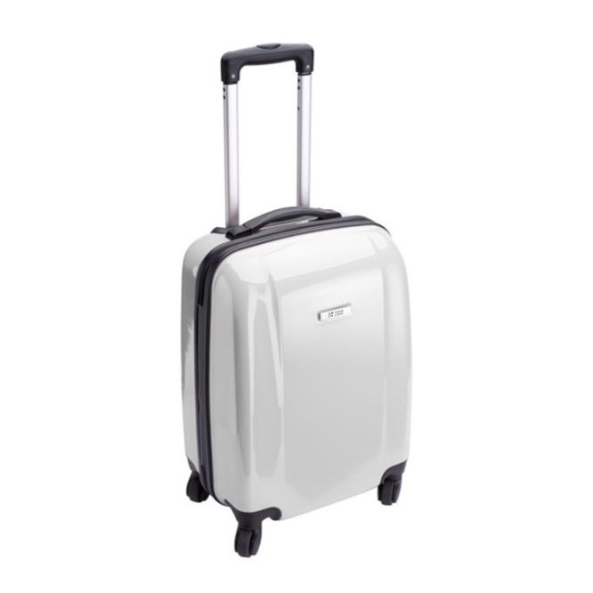 Trolley rigido in ABS e PC con 4 ruote girevoli e lucchetto