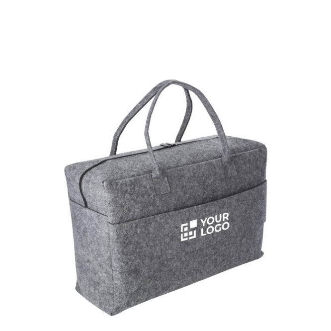 Borsa da viaggio in feltro RPET con ampio scomparto