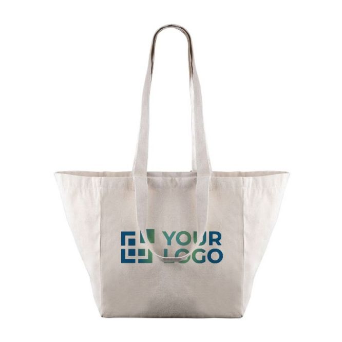 Borsa dai doppi manici in canvas naturale da 220 g/m²