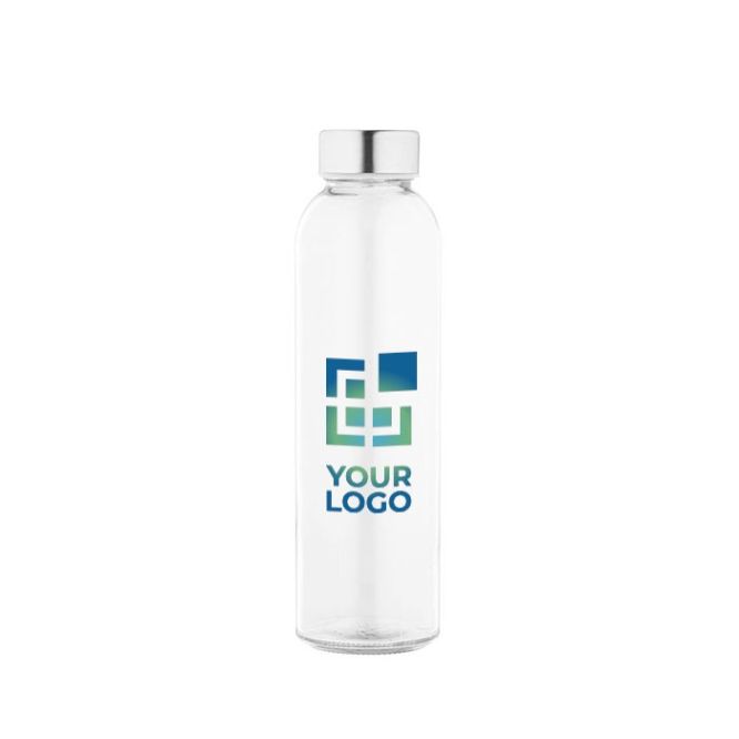 Borraccia promozionale in vetro con tappo acciaio inox 500mL