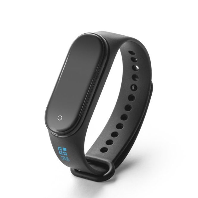Smartwatch con logo fitness traker touch screen schermo LCD