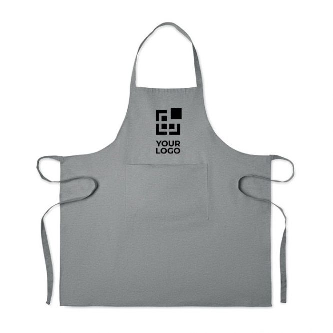 Grembiule da cucina con tasca frontale  in cotone riciclato 220 g/m²