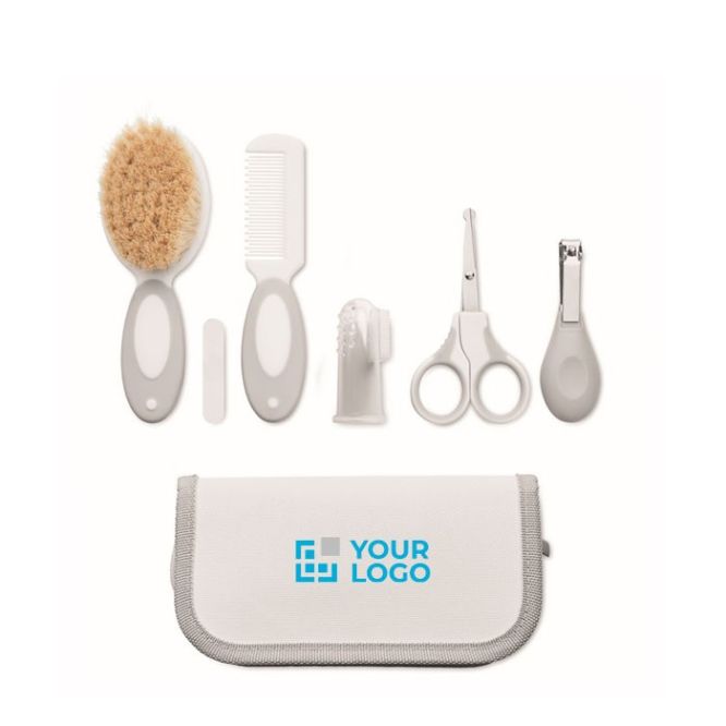 Set di articoli da bagno per bambini con 6 utensili in astuccio