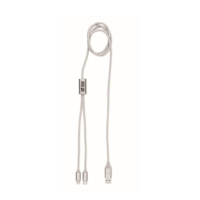 Cavo di ricarica lungo 120 cm con 3 connessioni diverse